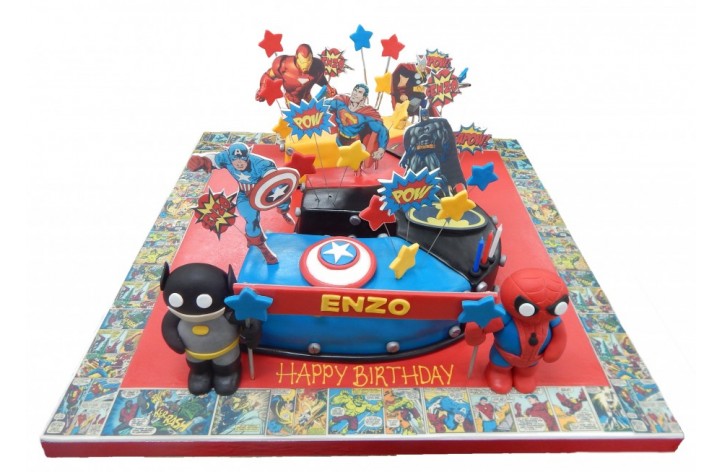 Superhero Single Figure Cake